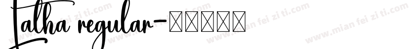 Latha regular字体转换